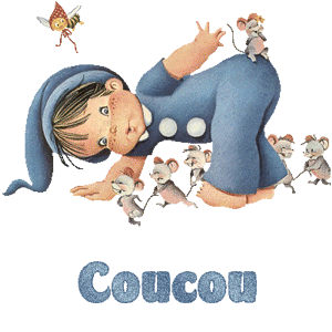 Gif animé coucou lutin souris